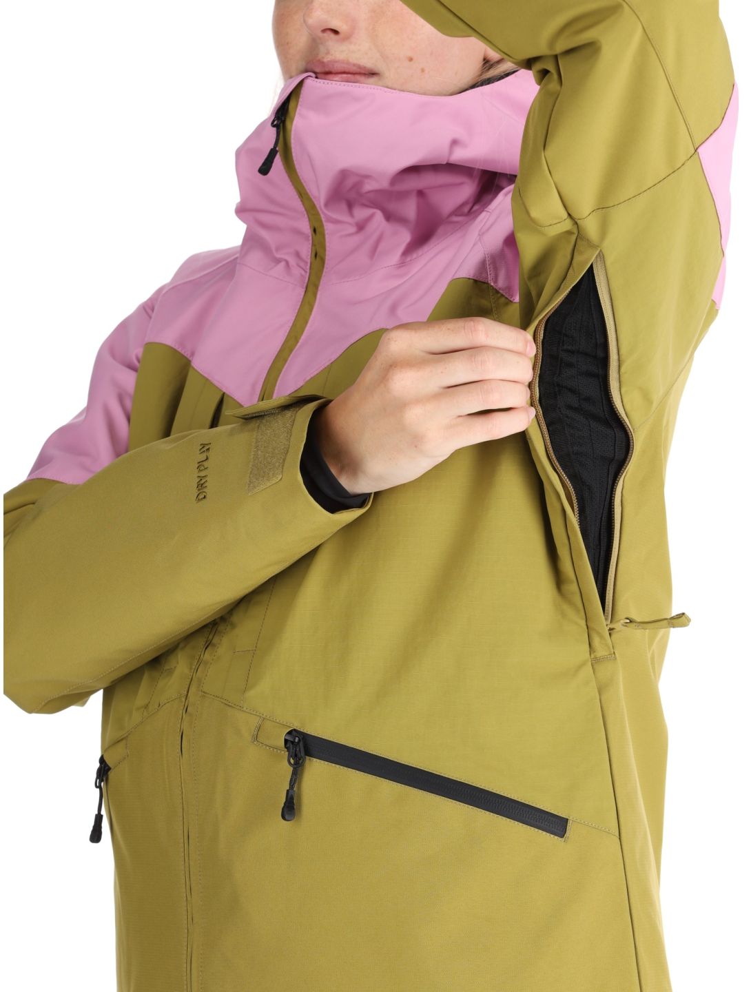 Picture, Sitkah ski jacket women Orchid Green Moss green, pink 