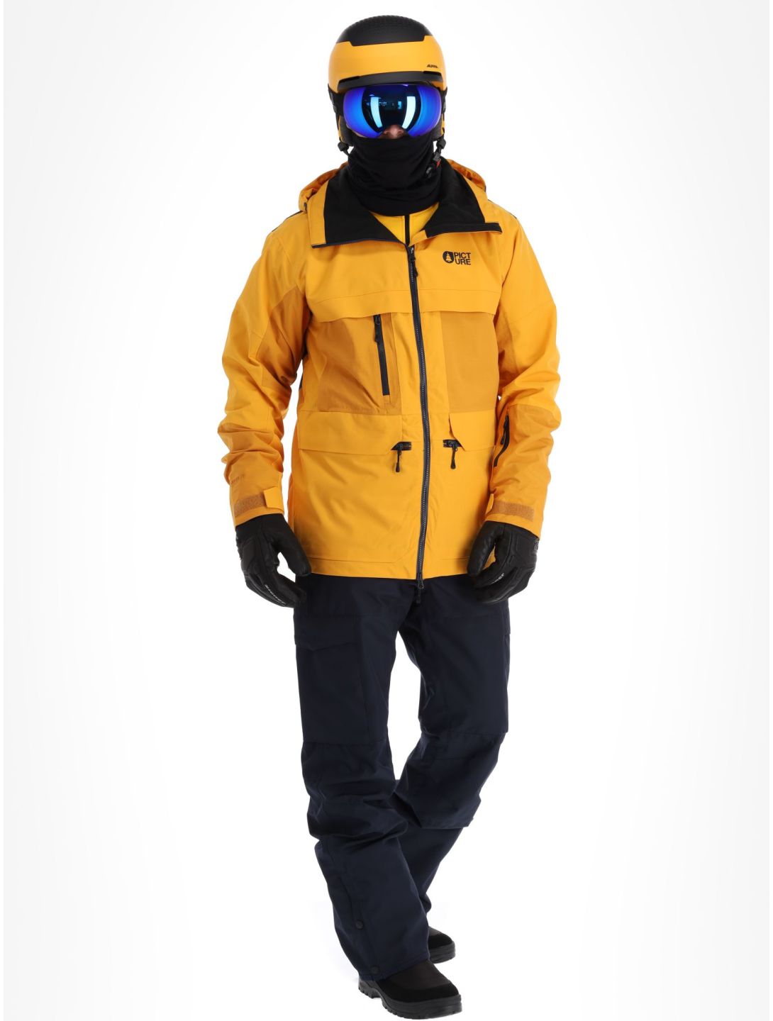 Picture, Stone ski jacket men Autumn Blaze yellow 