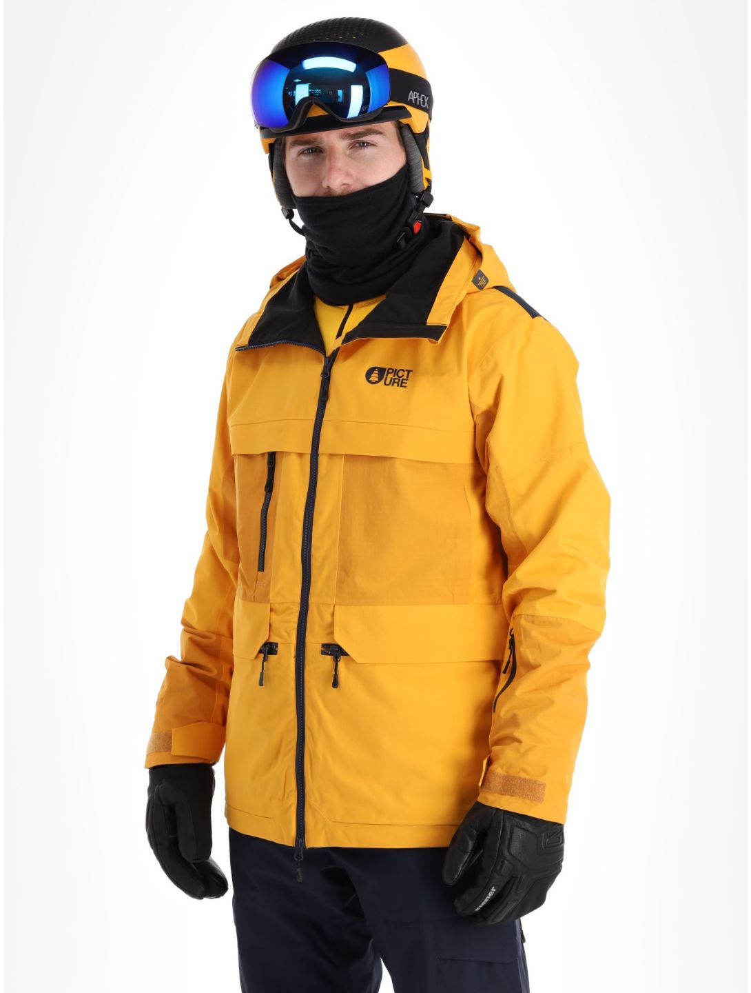 Picture, Stone ski jacket men Autumn Blaze yellow 