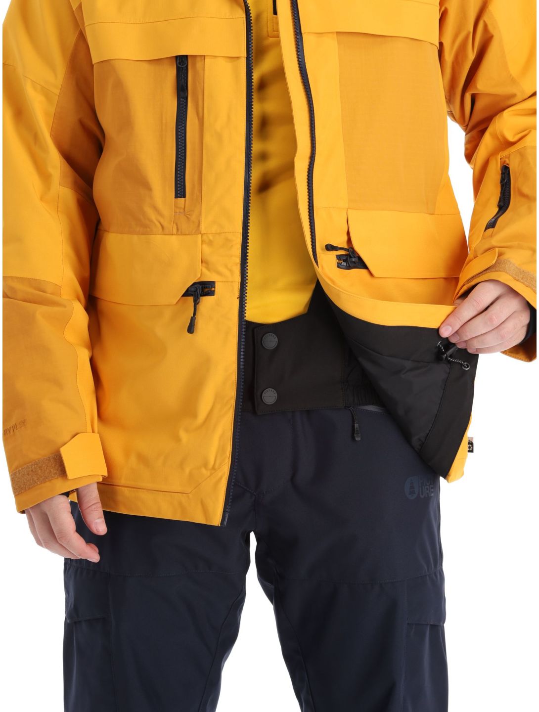 Picture, Stone ski jacket men Autumn Blaze yellow 