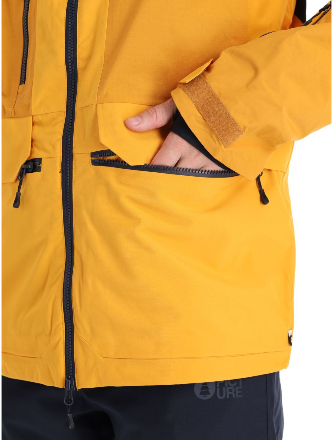 Picture, Stone ski jacket men Autumn Blaze yellow 