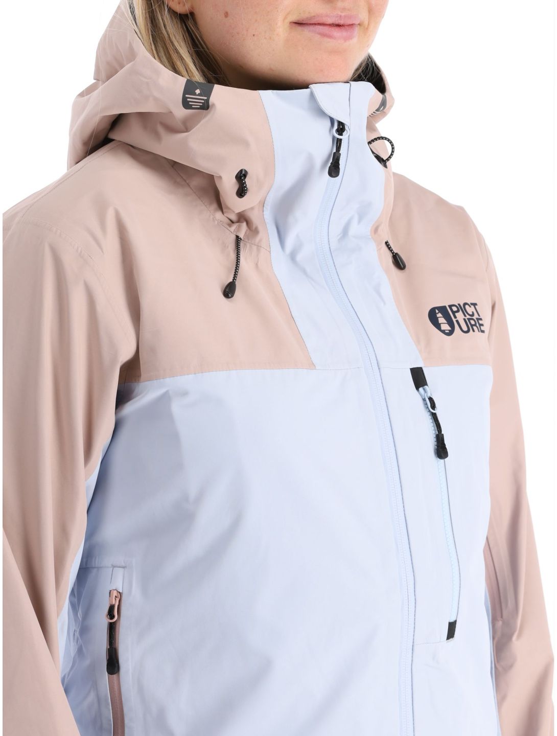 Picture, Sylva 3L hardshell ski jacket women Ice Melt blue, pink 