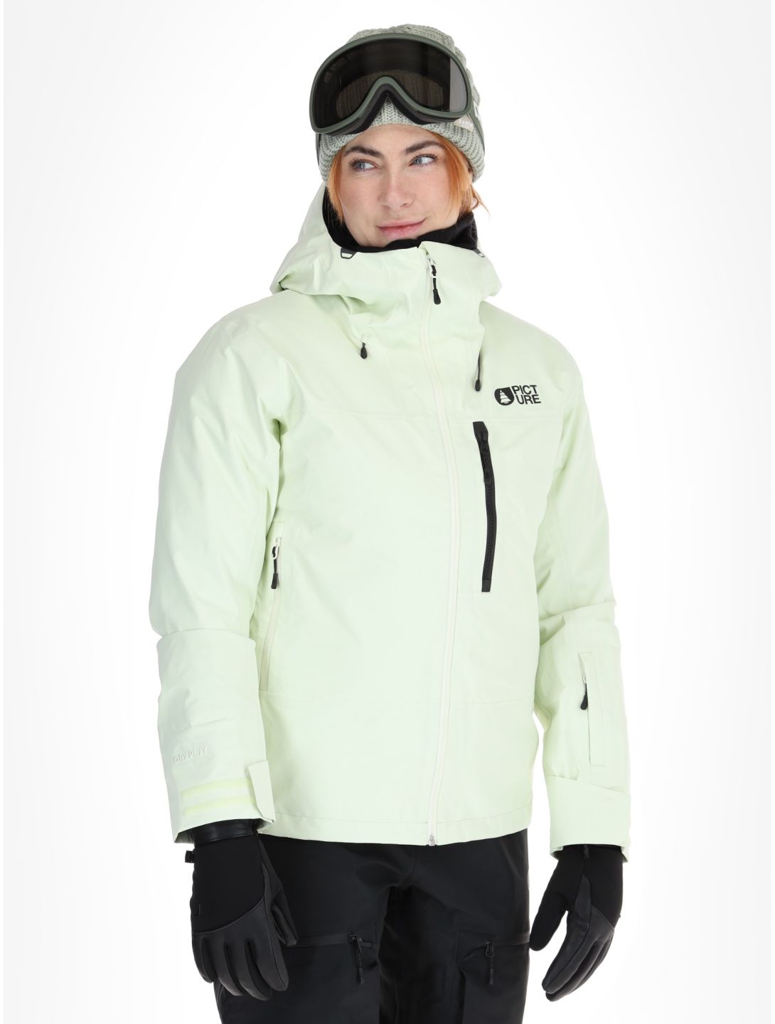 Picture, Sylva 3L hardshell ski jacket women Lime Cream green 