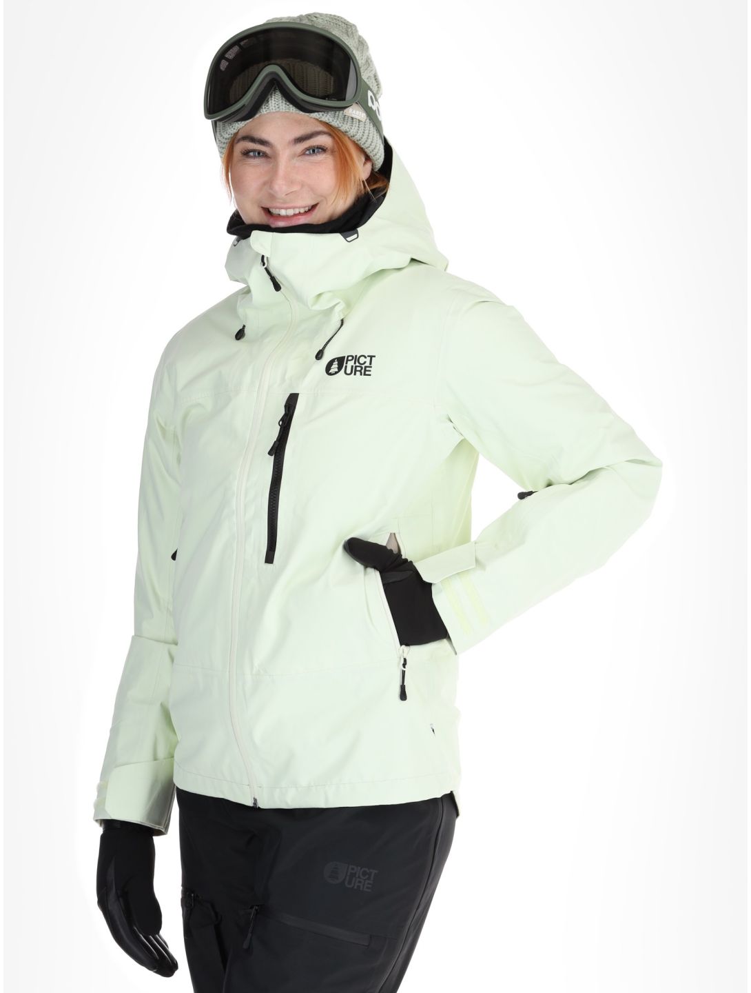 Picture, Sylva 3L hardshell ski jacket women Lime Cream green 