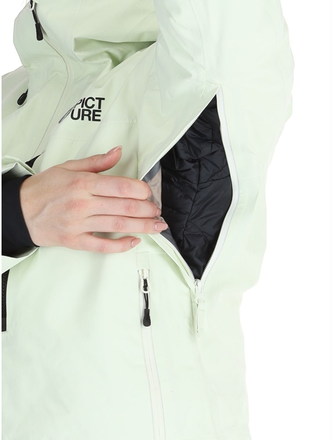 Picture, Sylva 3L hardshell ski jacket women Lime Cream green 