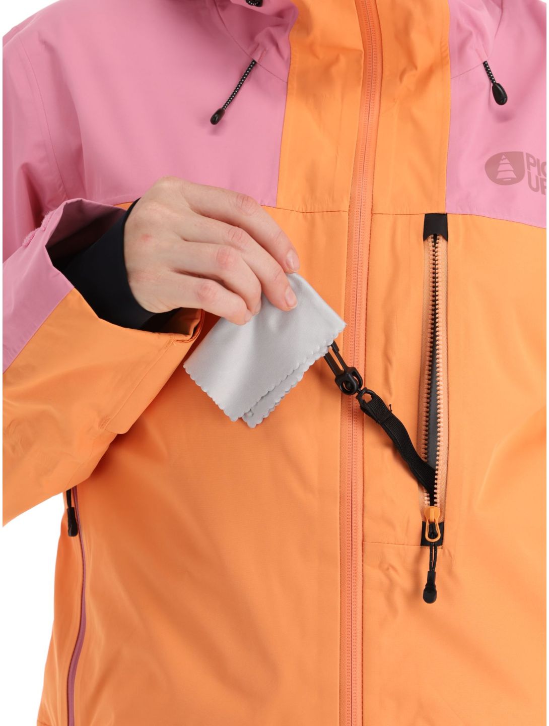 Picture, Sylva 3L hardshell ski jacket women Tangerine orange, pink 