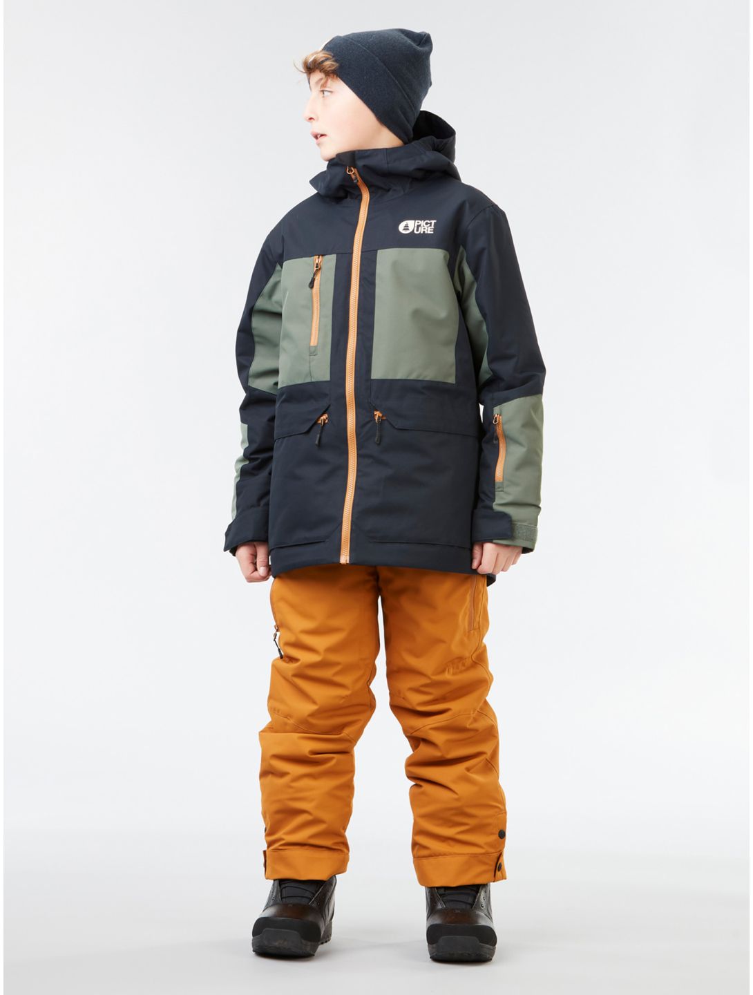 Picture, Time ski pants kids Cathay Spice brown 