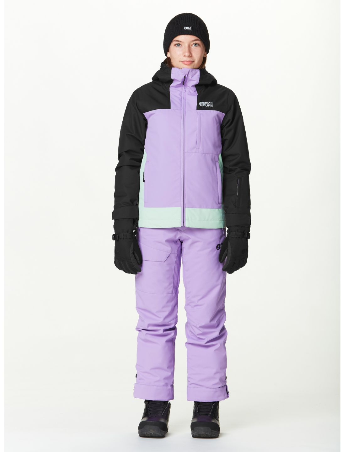 Picture, Time ski pants kids Paisley purple 