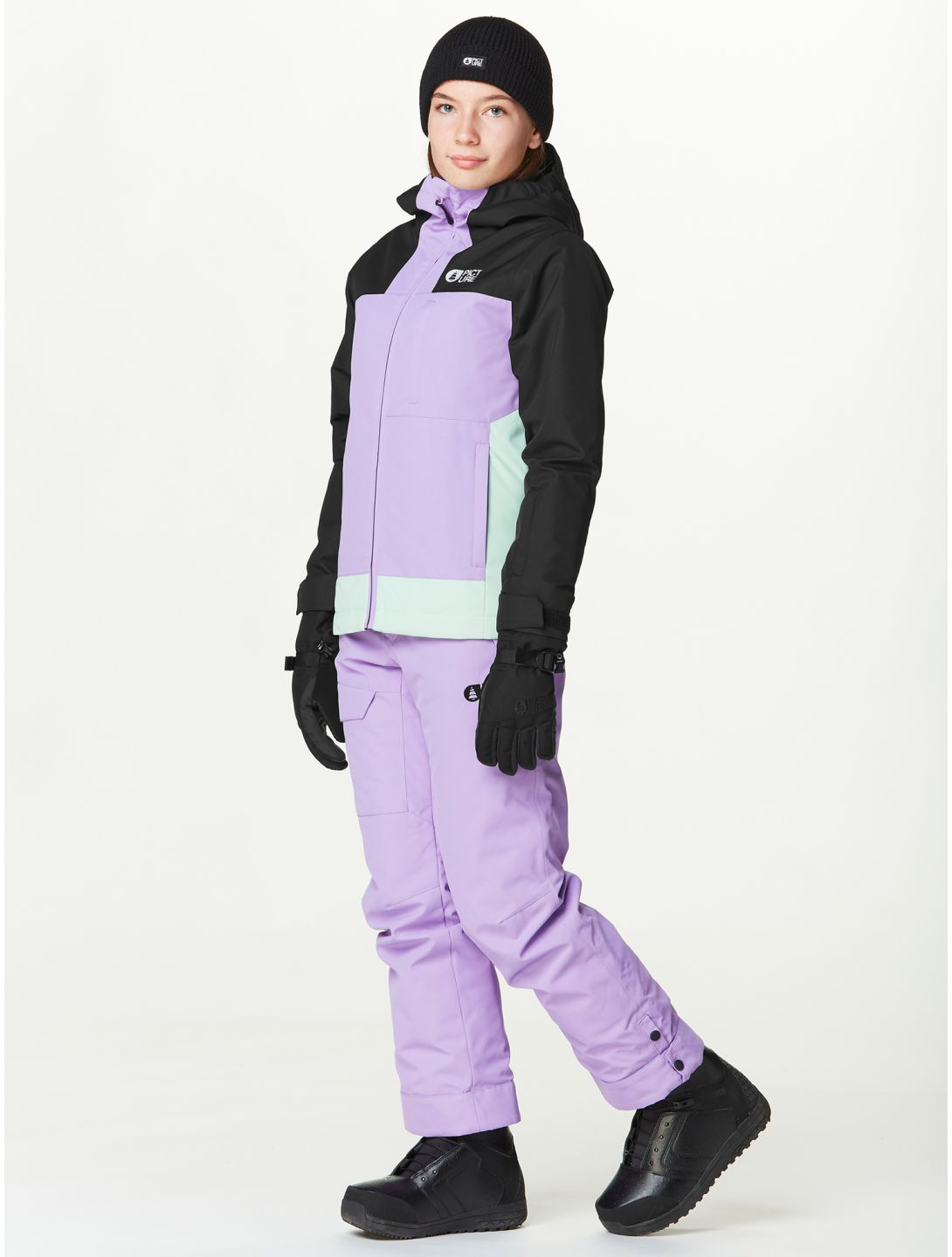 Picture, Time ski pants kids Paisley purple 