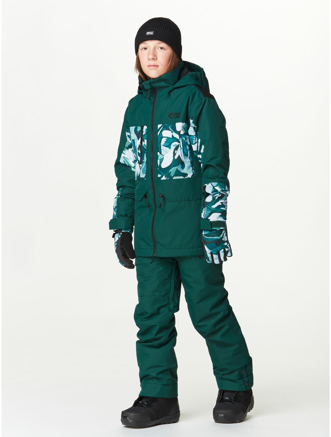 Picture, Time ski pants kids Ponderosa green 