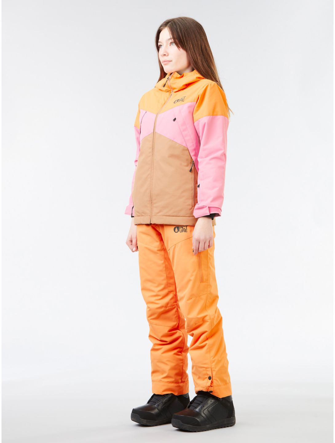 Picture, Time ski pants kids Tangerine orange 