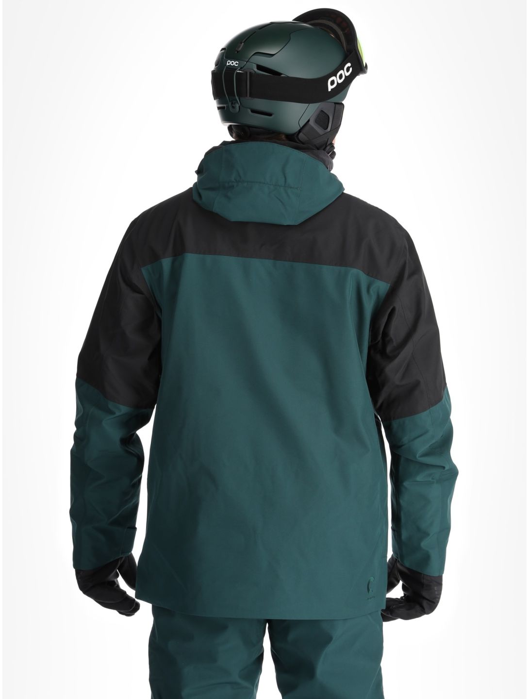 Picture, Track ski jacket men Black Ponderosa Pine black, green 