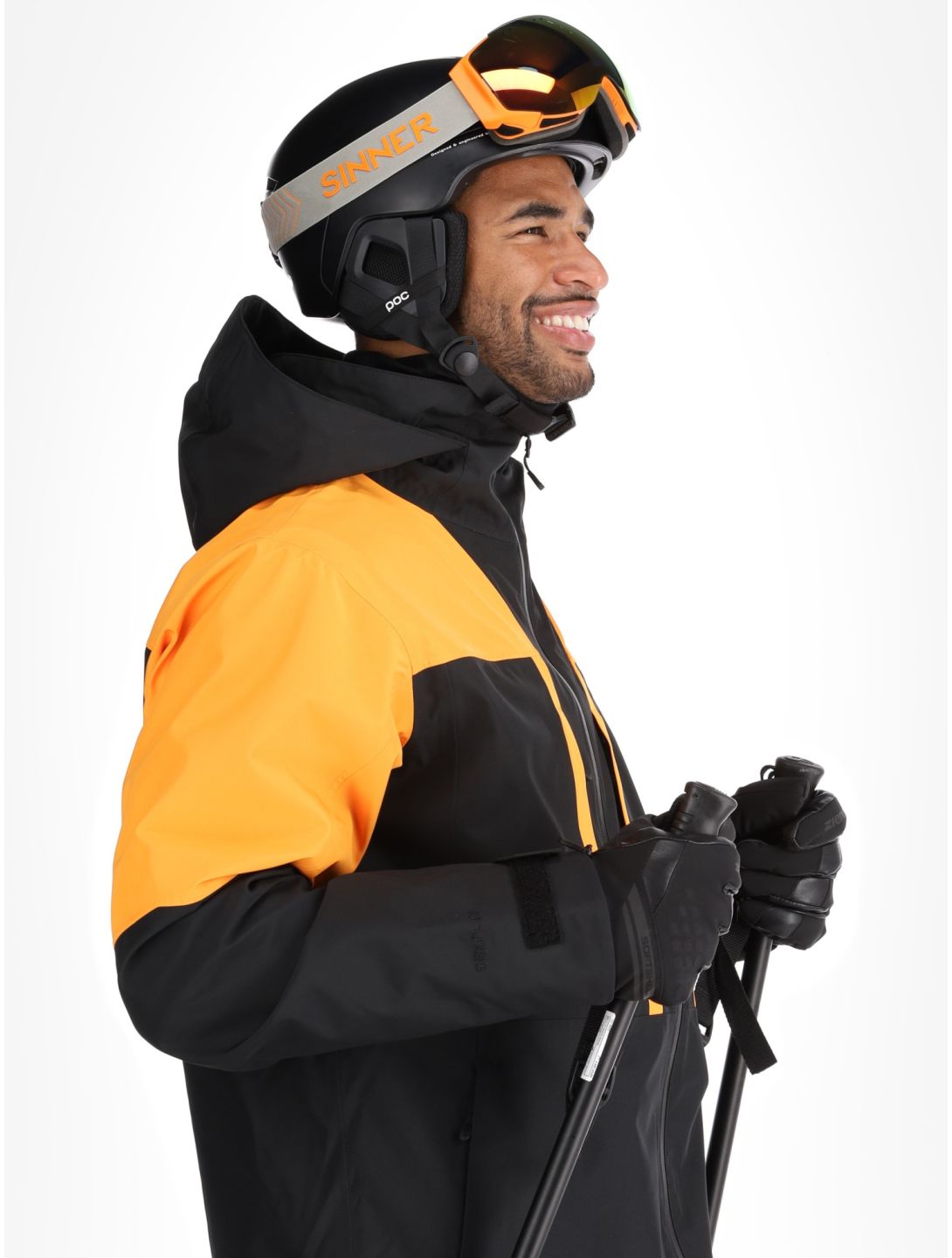 Picture, Track ski jacket men Carrot Black black, orange 