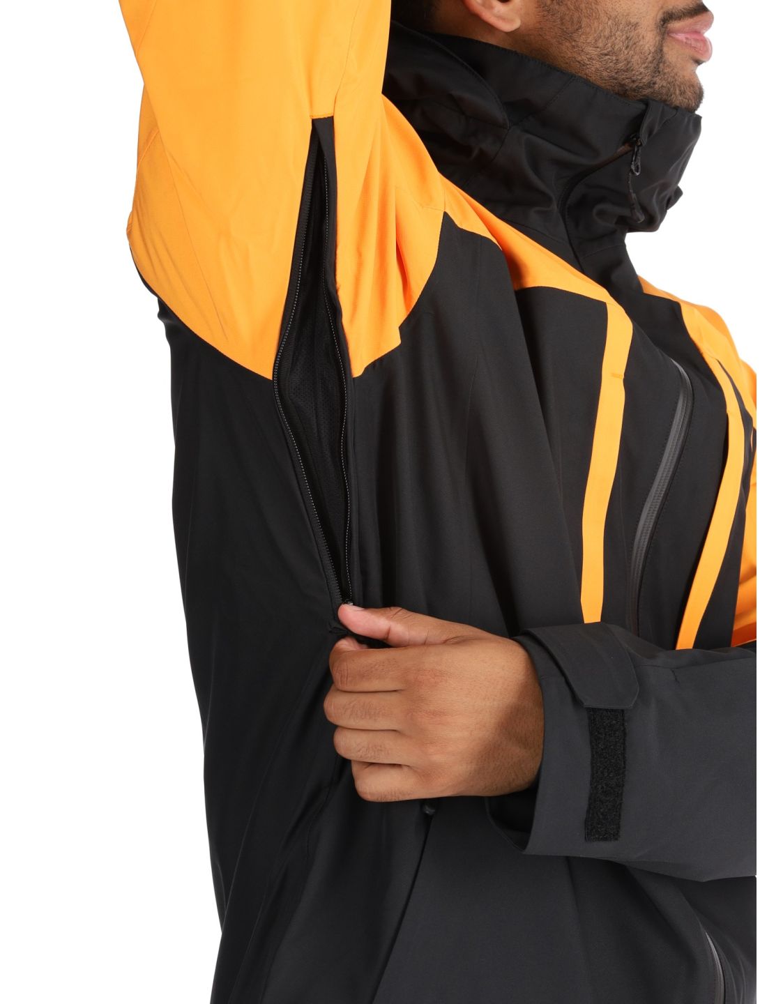 Picture, Track ski jacket men Carrot Black black, orange 