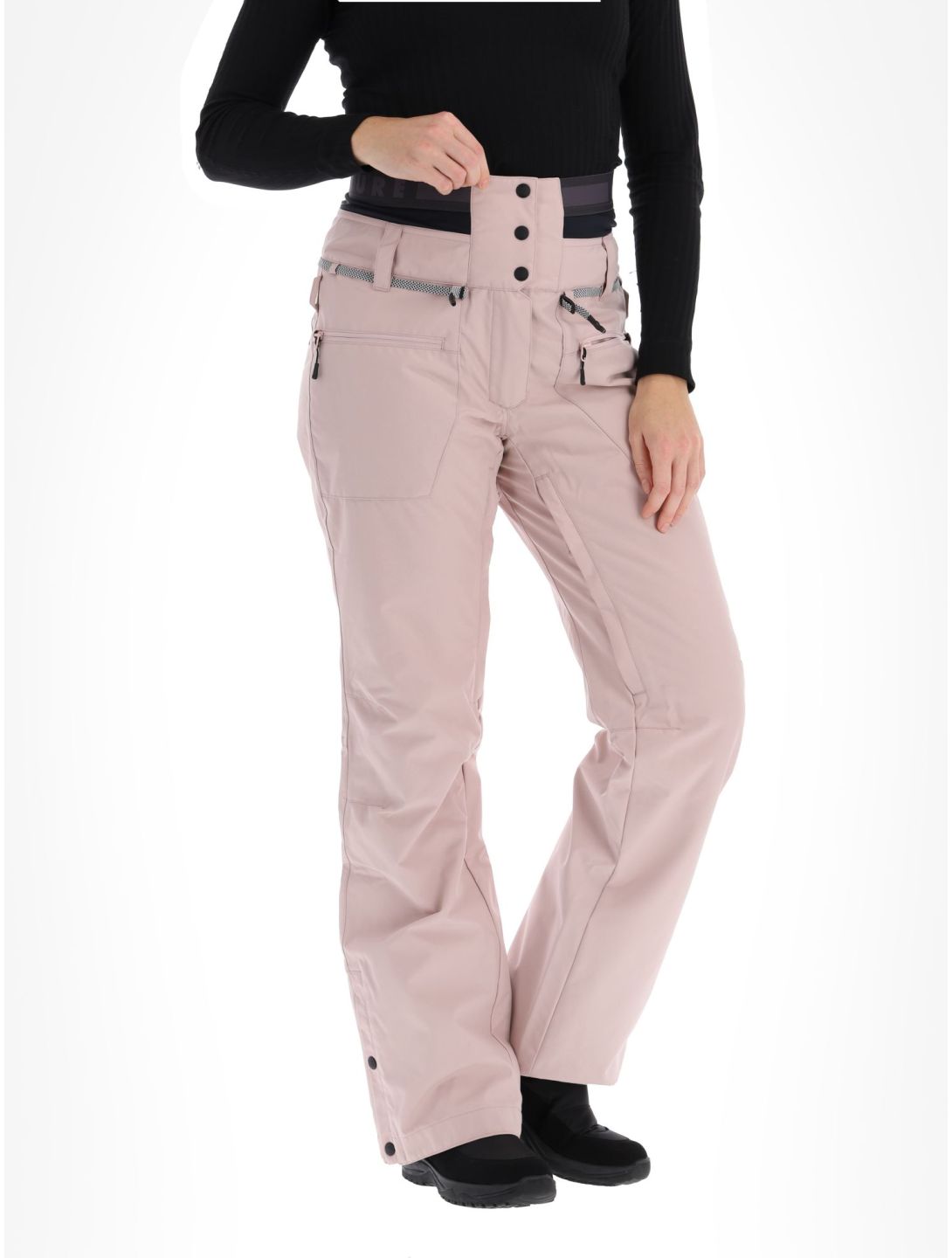 Picture, Treva ski pants women Shadow Gray pink 