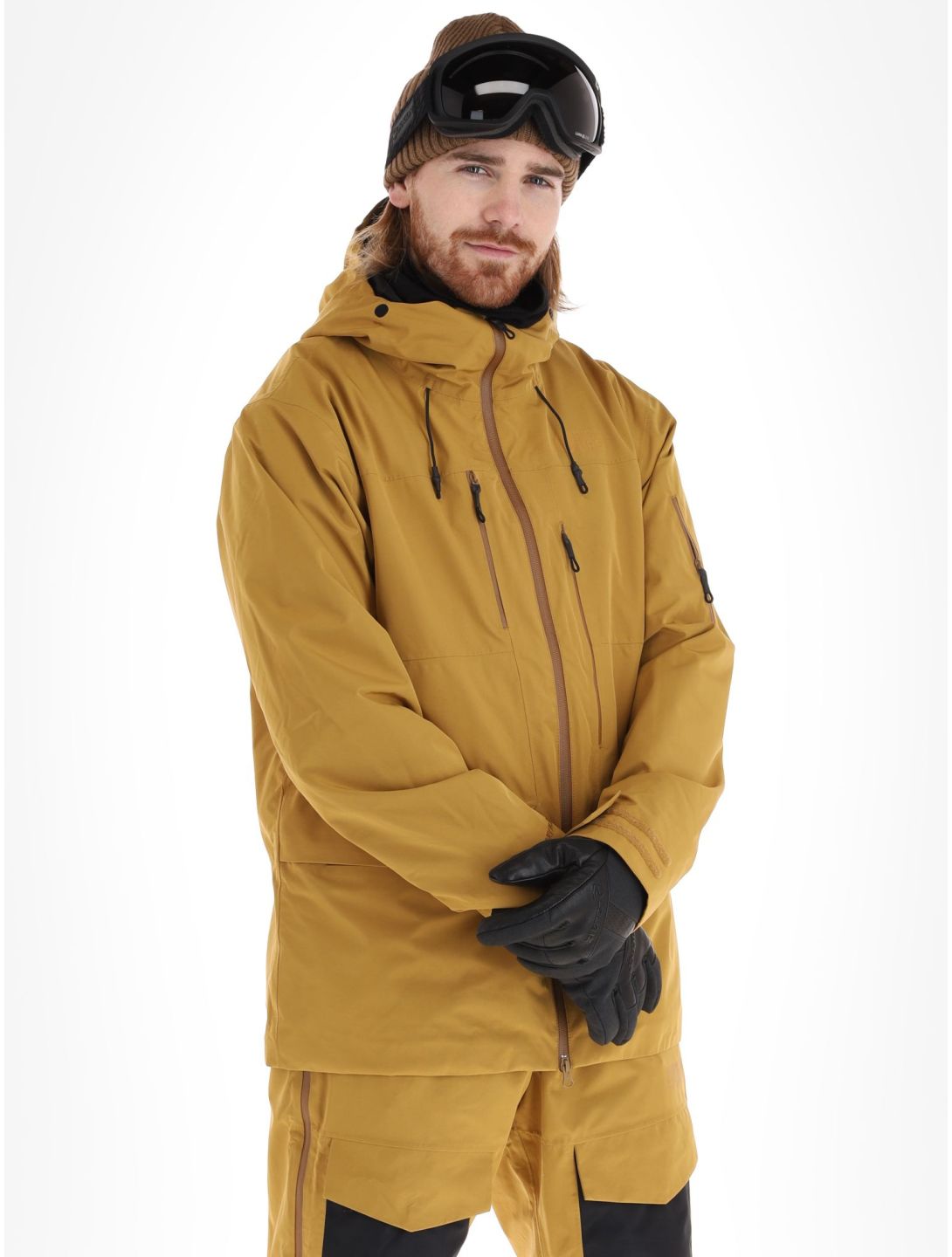 Picture, U55 ski jacket men Wood Thrush brown 