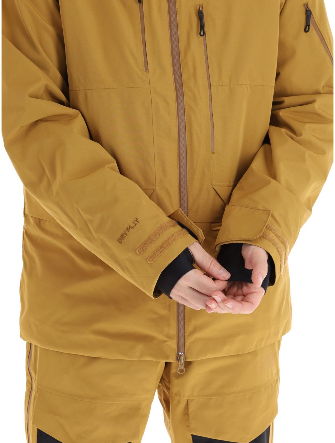 Picture, U55 ski jacket men Wood Thrush brown 