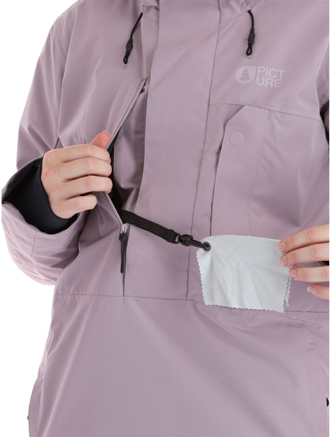 Picture, U64 winter anorak women Sea Fog purple 