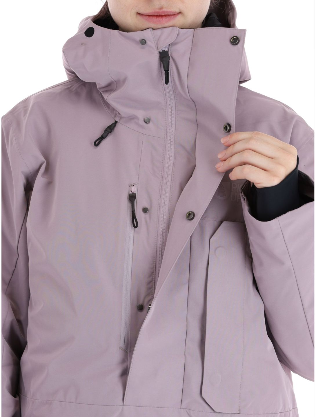 Picture, U64 winter anorak women Sea Fog purple 