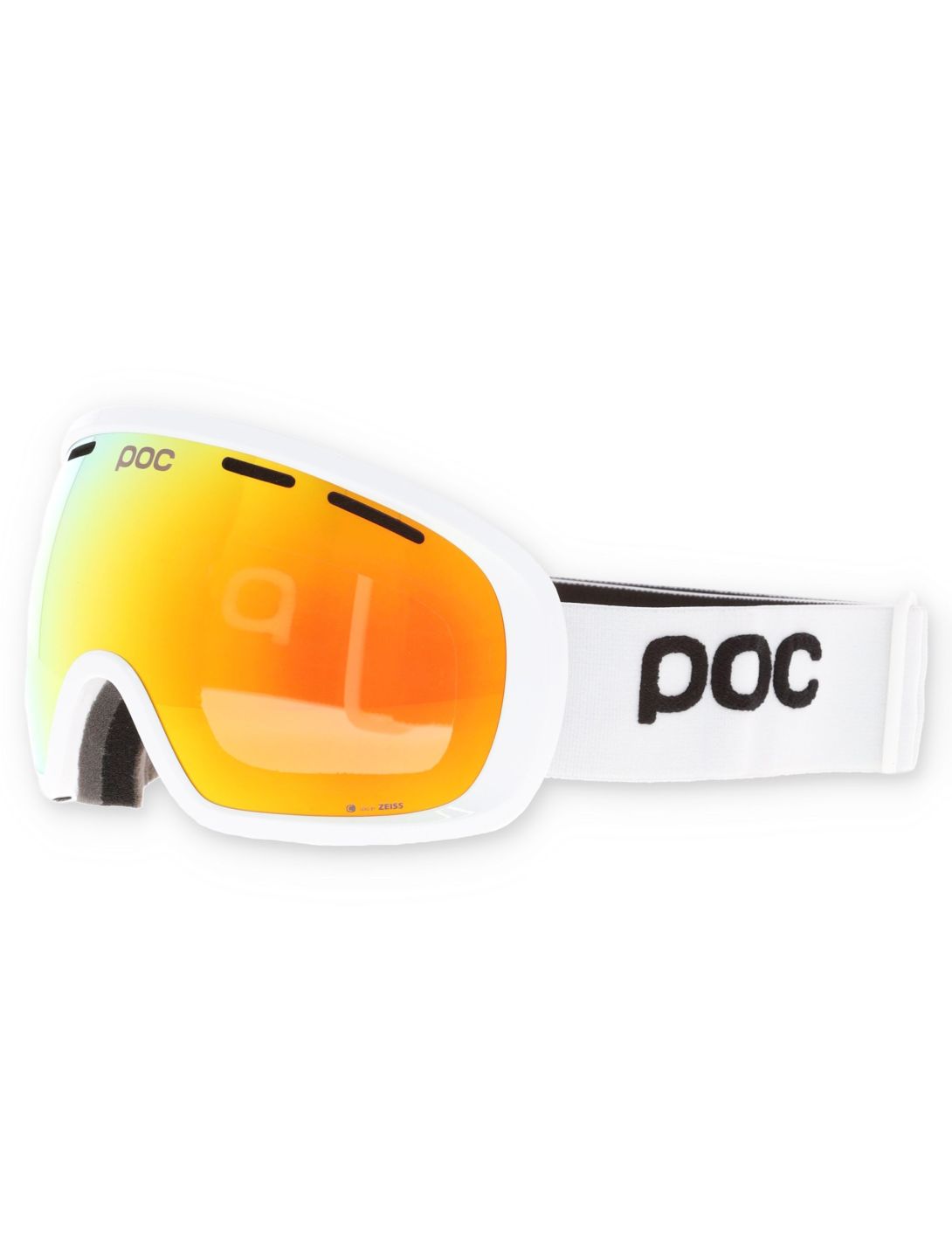 POC, Fovea goggles unisex Hydrogen White / Partly Sunny Orange orange, white 