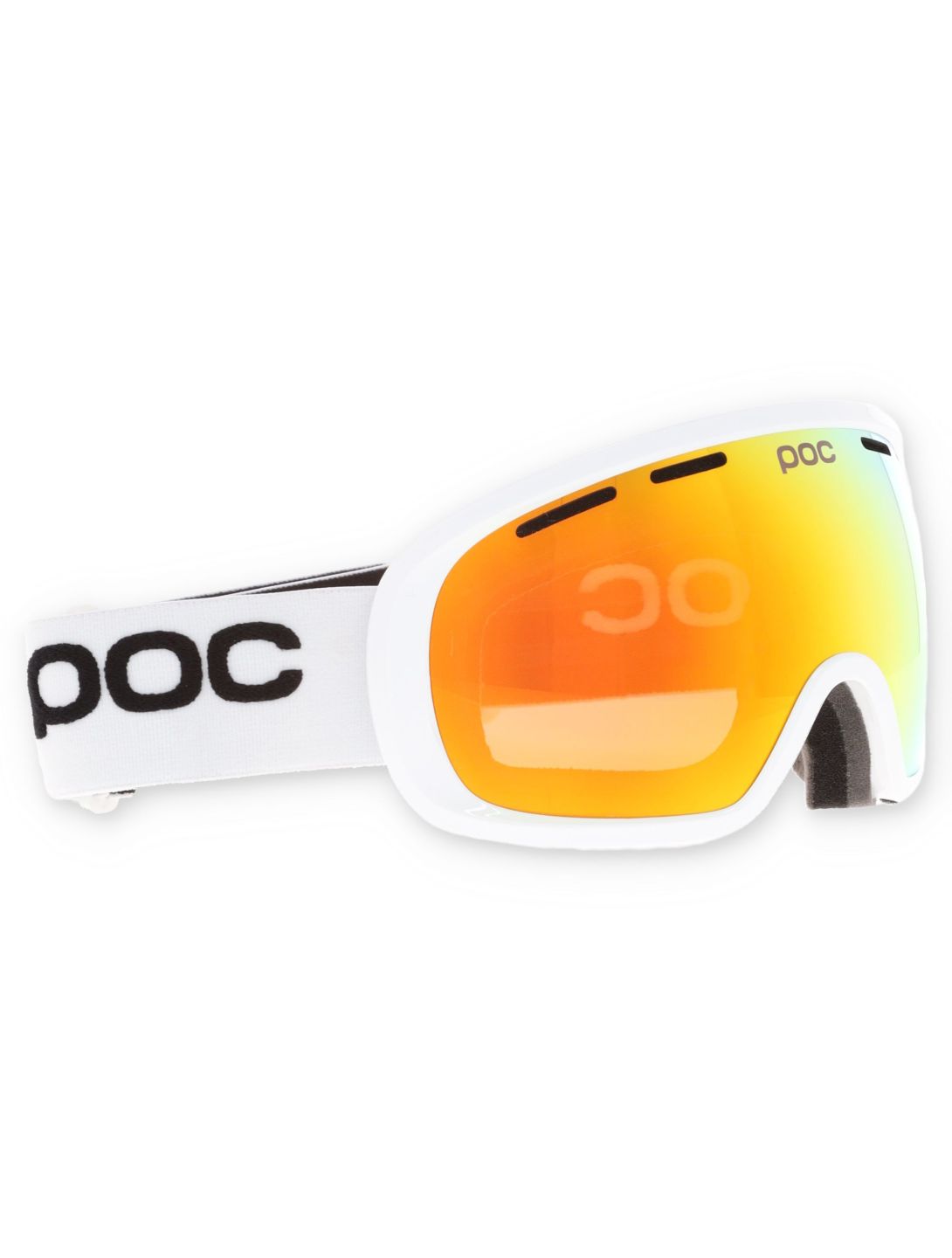 POC, Fovea goggles unisex Hydrogen White / Partly Sunny Orange orange, white 