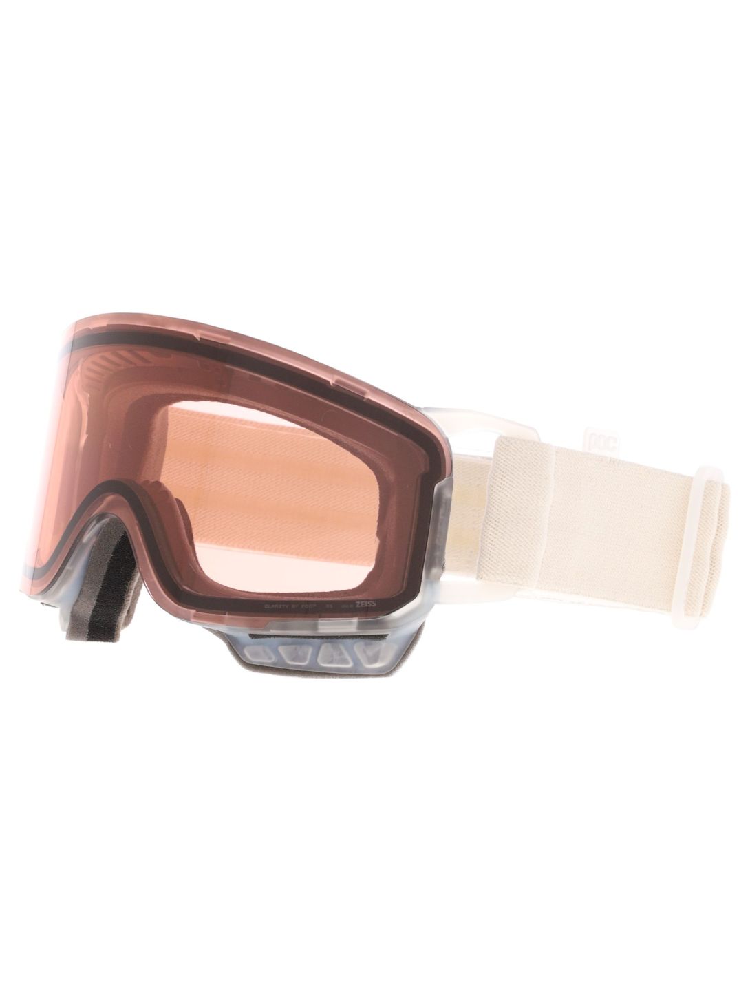 POC, Nexal Mid goggles unisex Raw White / Partly Sunny Ivory beige, white 