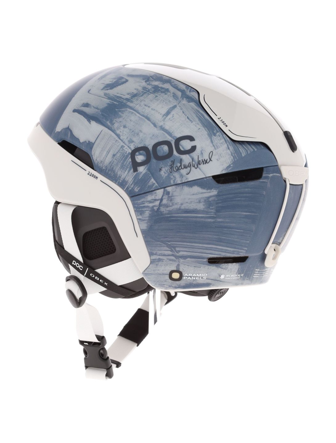 POC, Obex BC MIPS Hedvig Wessel Ed. ski helmet unisex Store Skagastølstind blue, white 