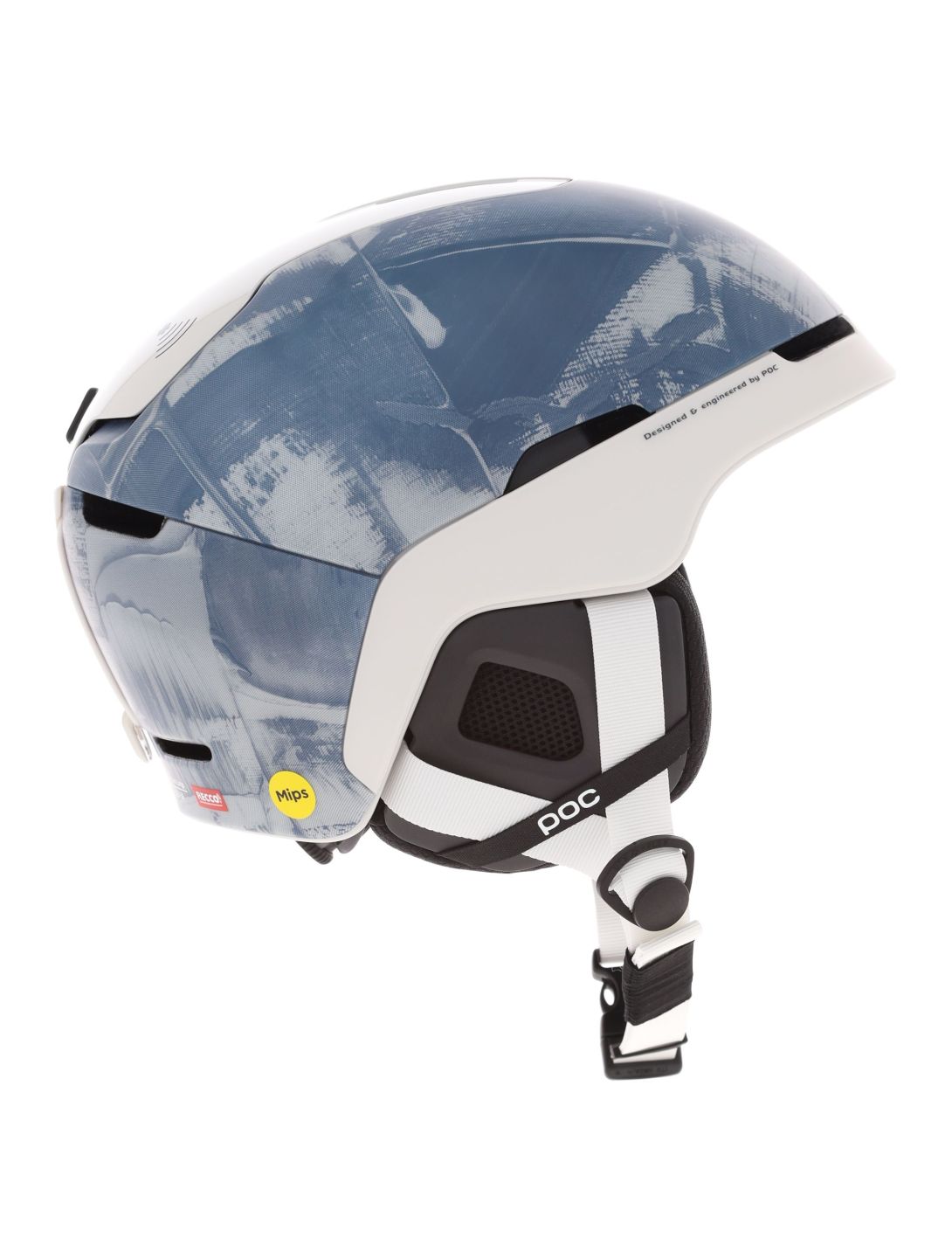 POC, Obex BC MIPS Hedvig Wessel Ed. ski helmet unisex Store Skagastølstind blue, white 