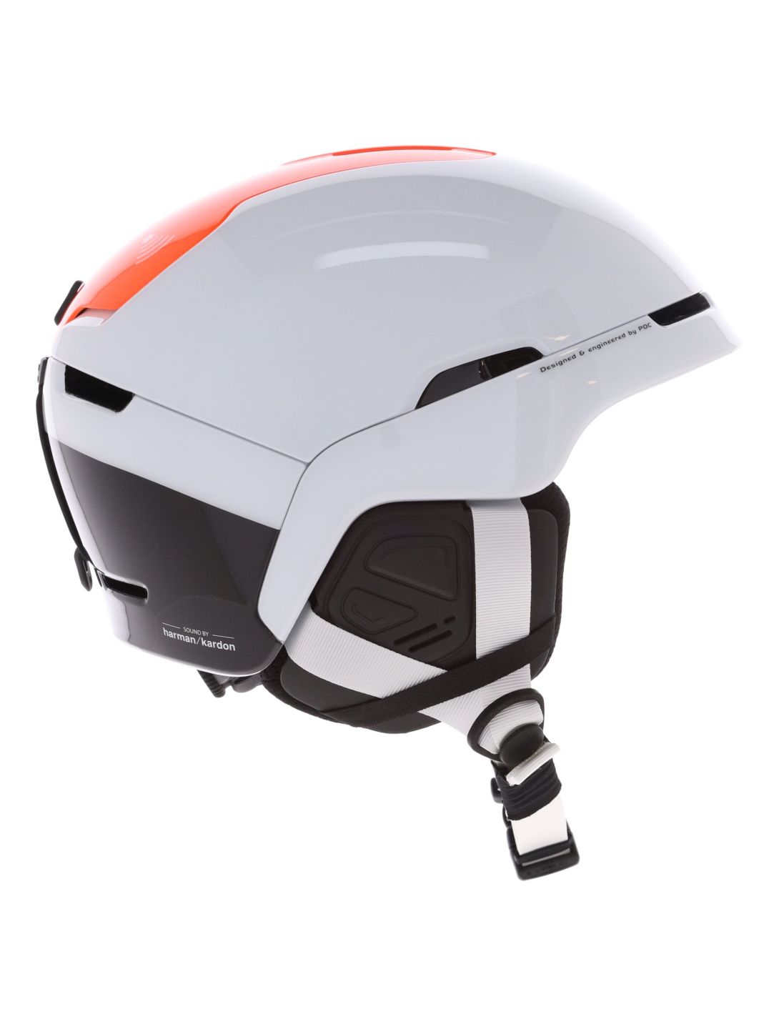 POC, Obex Connect ski helmet unisex Hydrogen White / Fluorescent Orange AVIP orange, white 