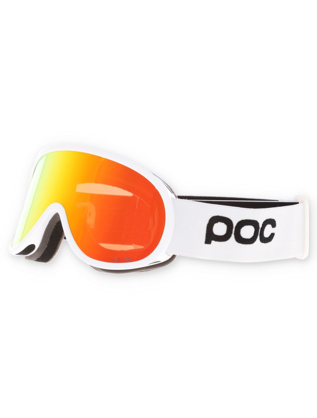 POC, Retina Mid goggles unisex Hydrogen White / Partly Sunny Orange orange, white 