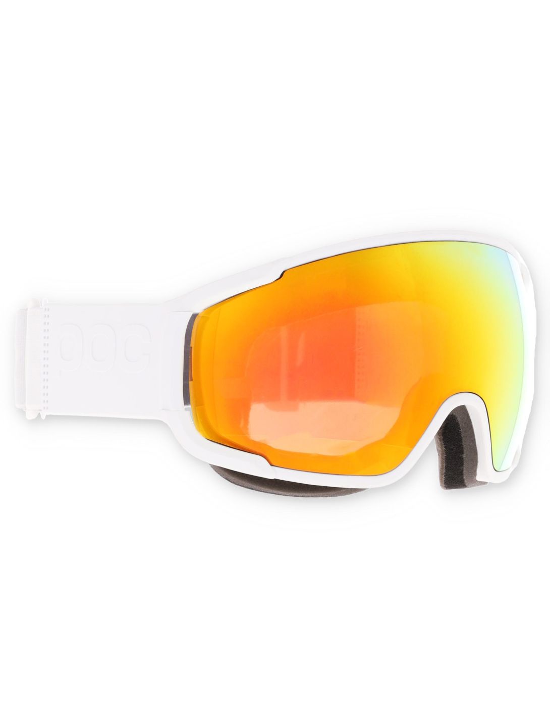 POC, Zonula goggles unisex Hydrogen White / Partly Sunny Orange orange, white 