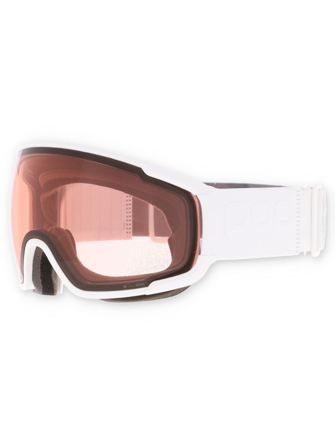 POC, Zonula goggles unisex Hydrogen White / Partly Sunny Orange orange, white 