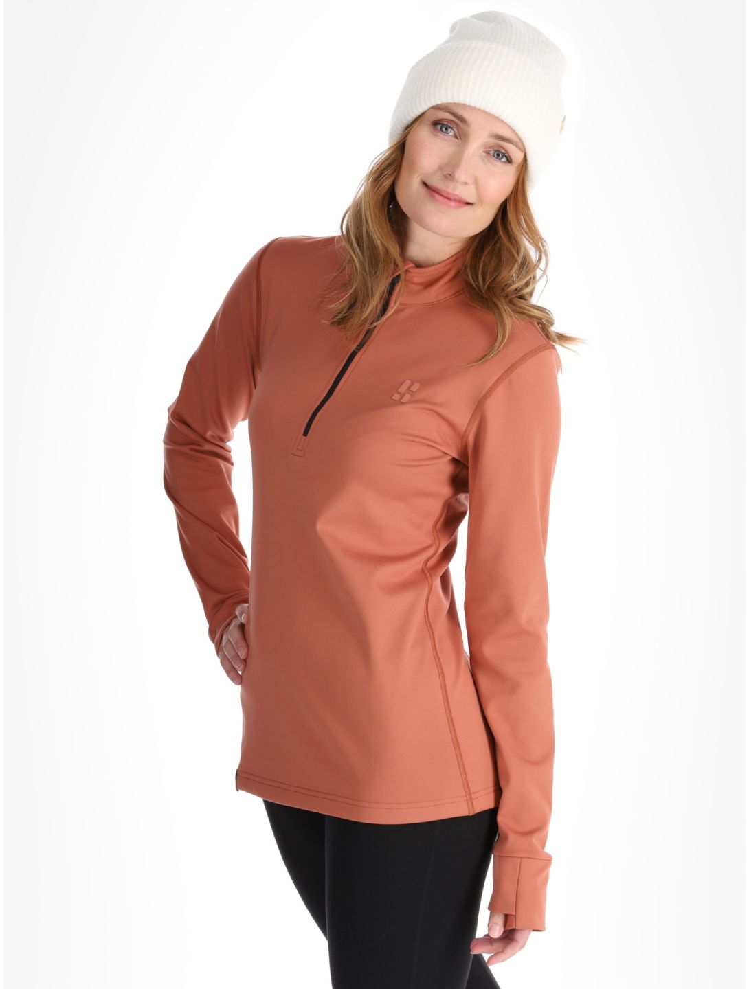 Poederbaas, Arctic pullover women Terracotta brown 