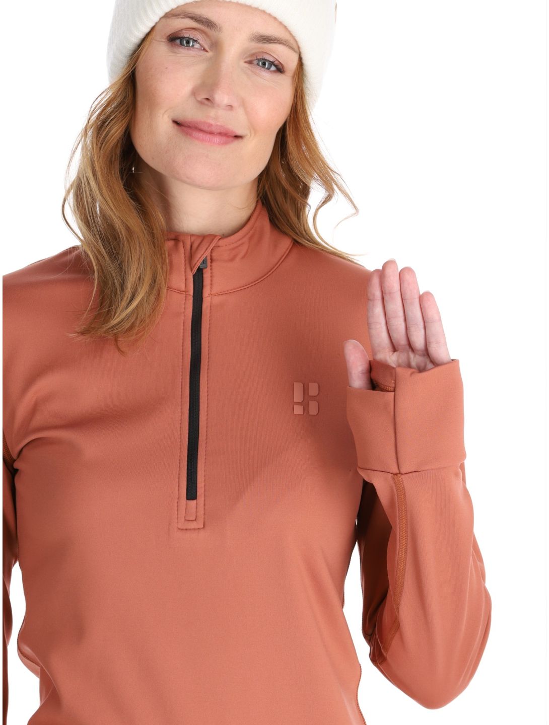 Poederbaas, Arctic pullover women Terracotta brown 