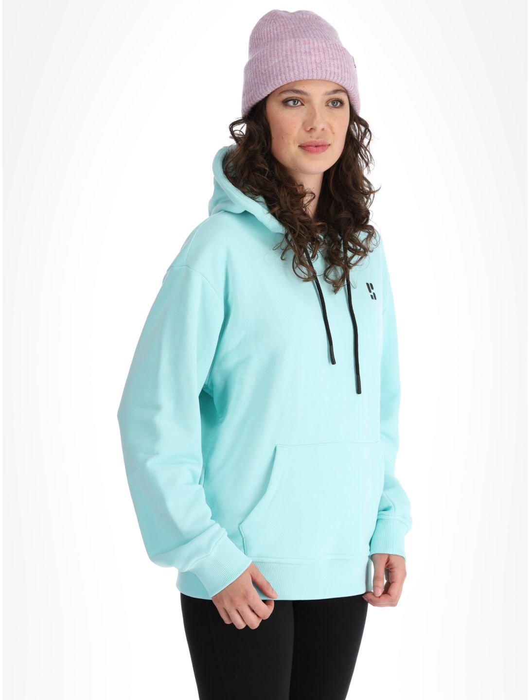 Poederbaas, Arty Hoody sweater women Mint green 