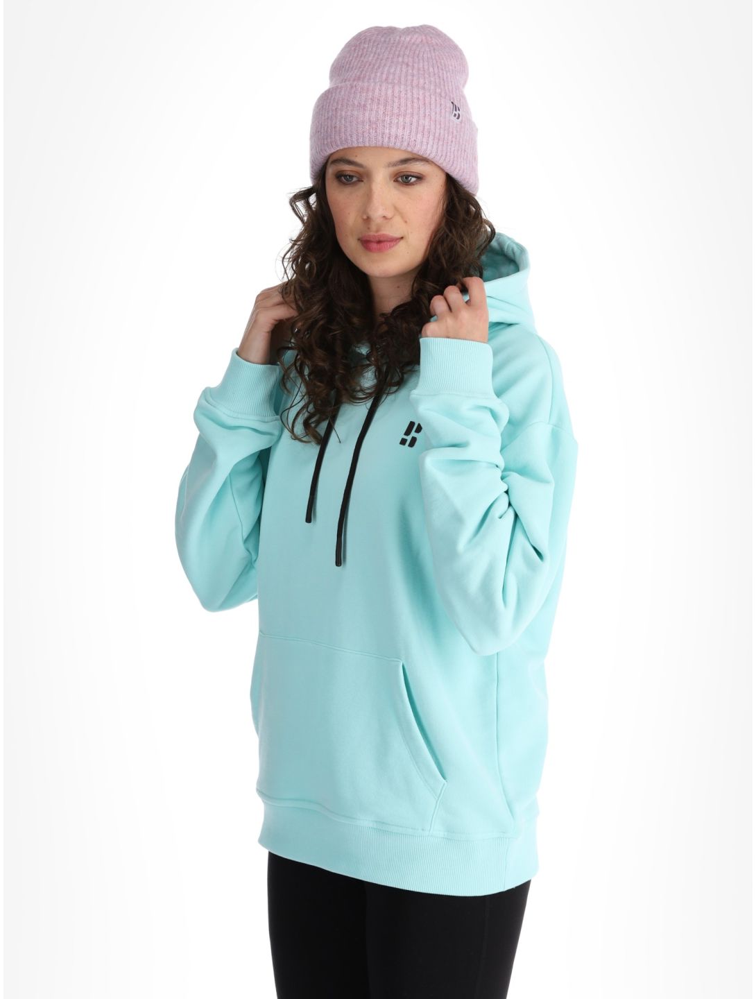 Poederbaas, Arty Hoody sweater women Mint green 