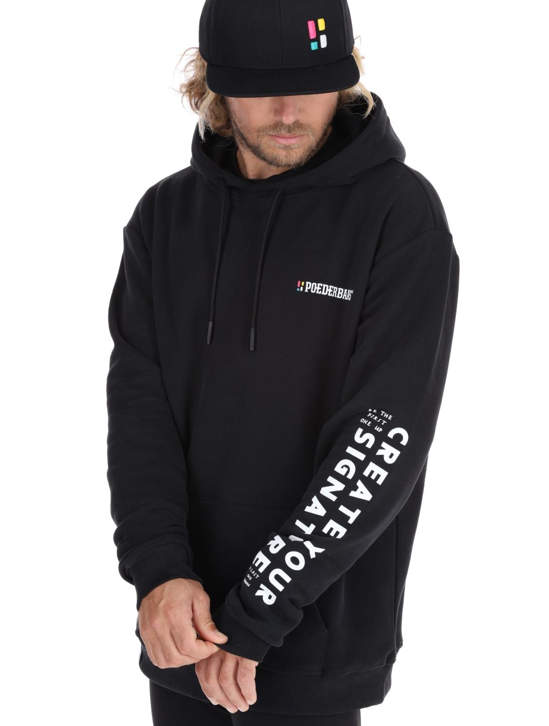 Poederbaas, Arty Hoody sweater men Black black 