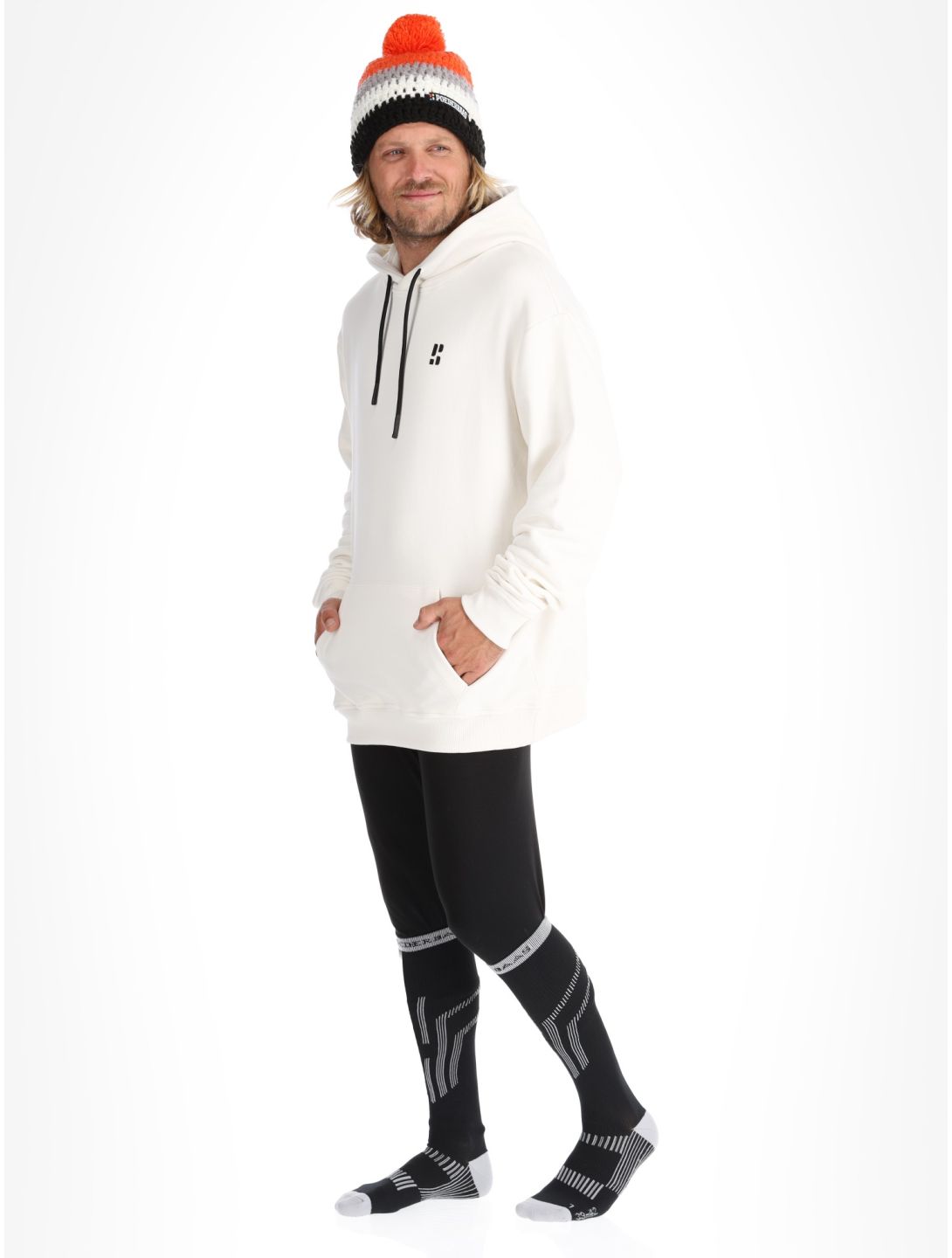 Poederbaas, Arty Hoody sweater men Off White white 