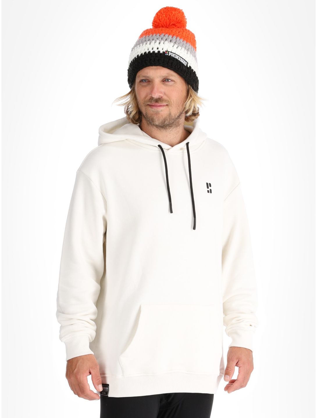 Poederbaas, Arty Hoody sweater men Off White white 