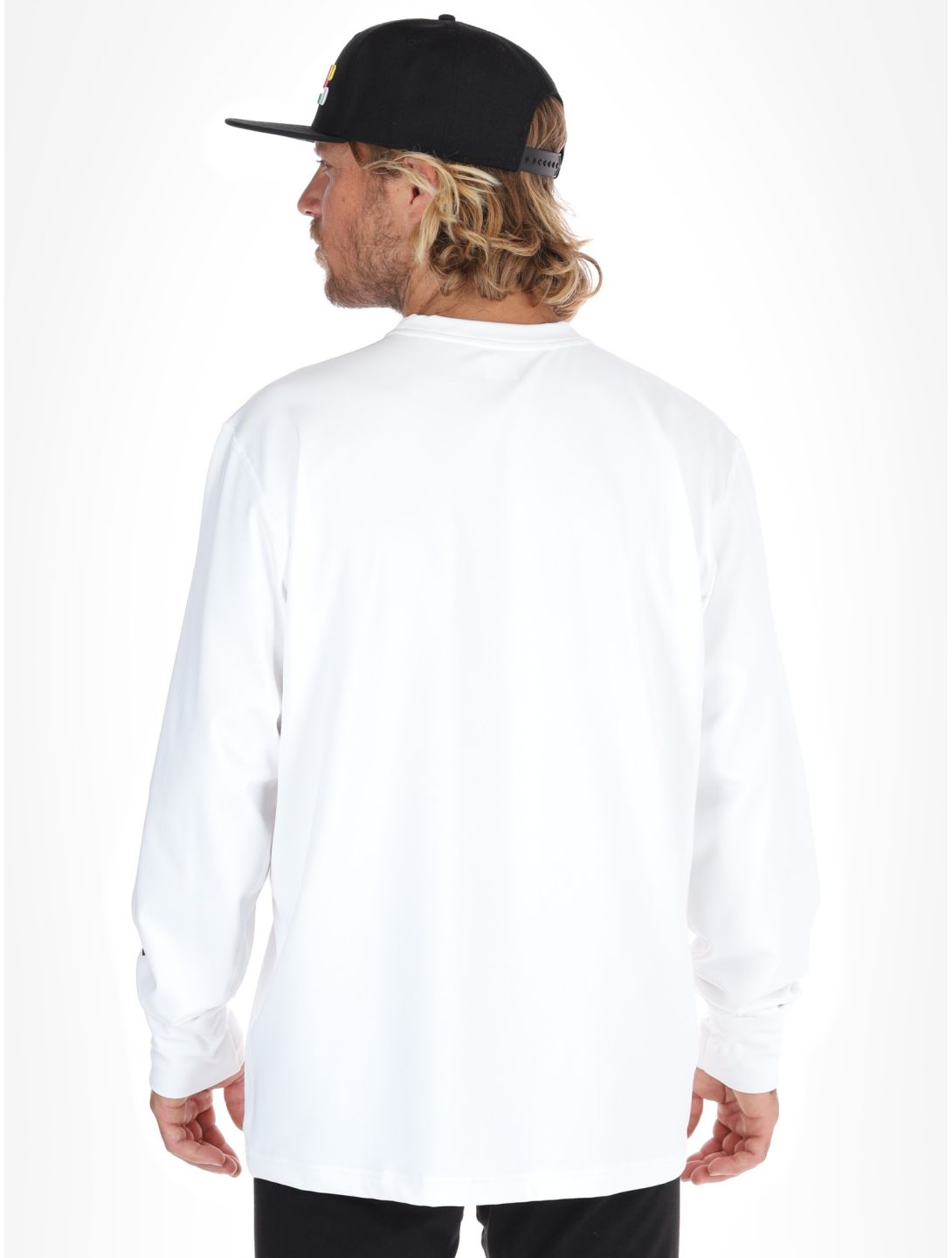 Poederbaas, Arty Longsleeve sweater men Off White white 