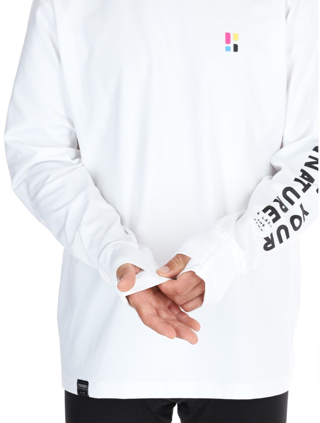 Poederbaas, Arty Longsleeve sweater men Off White white 