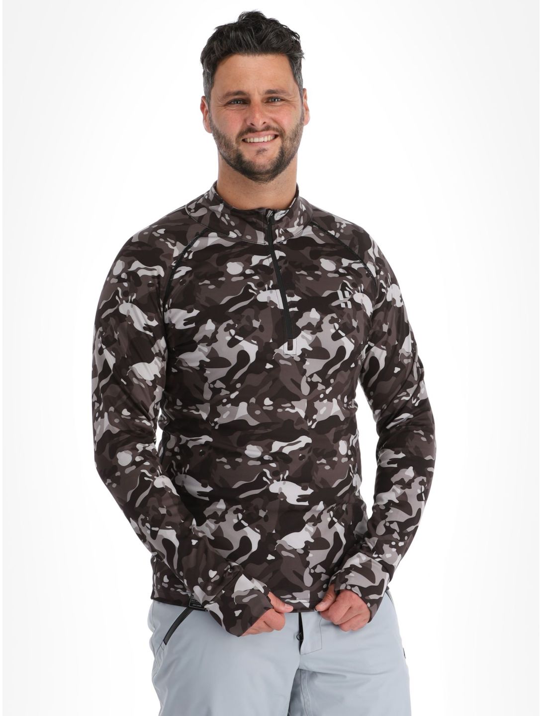 Poederbaas, Camo pullover men Black black 