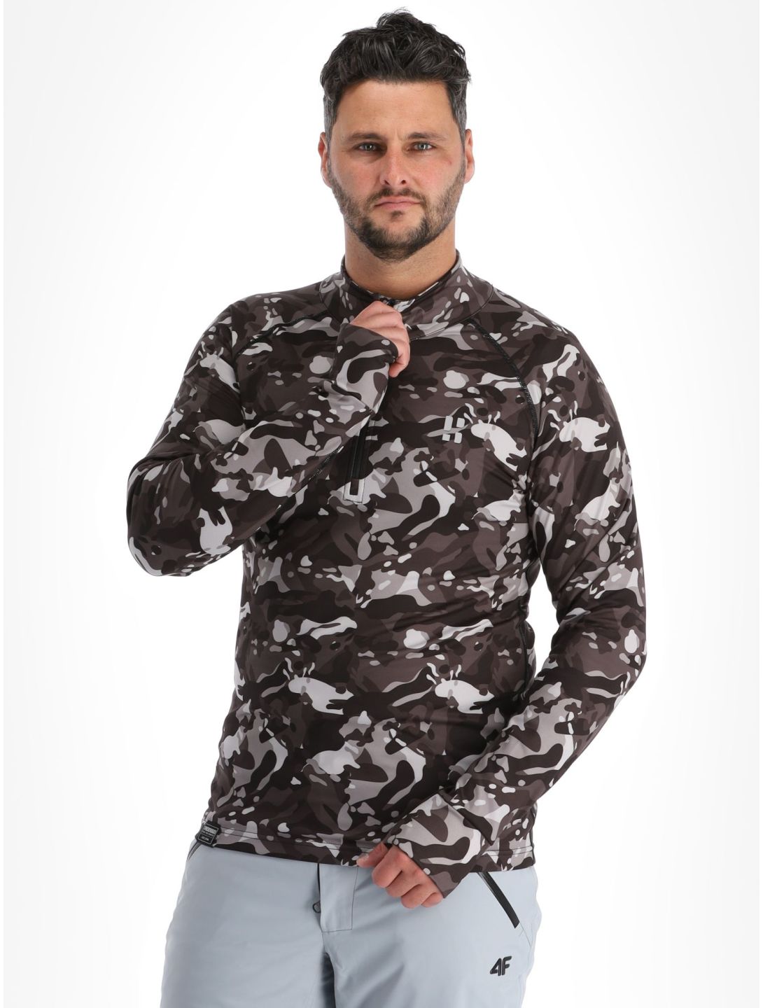 Poederbaas, Camo pullover men Black black 