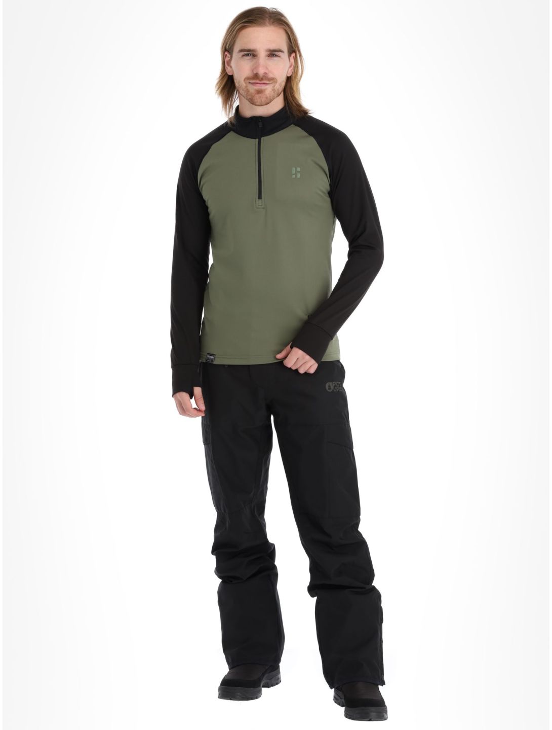 Poederbaas, Duo pullover men Green Black black, green 