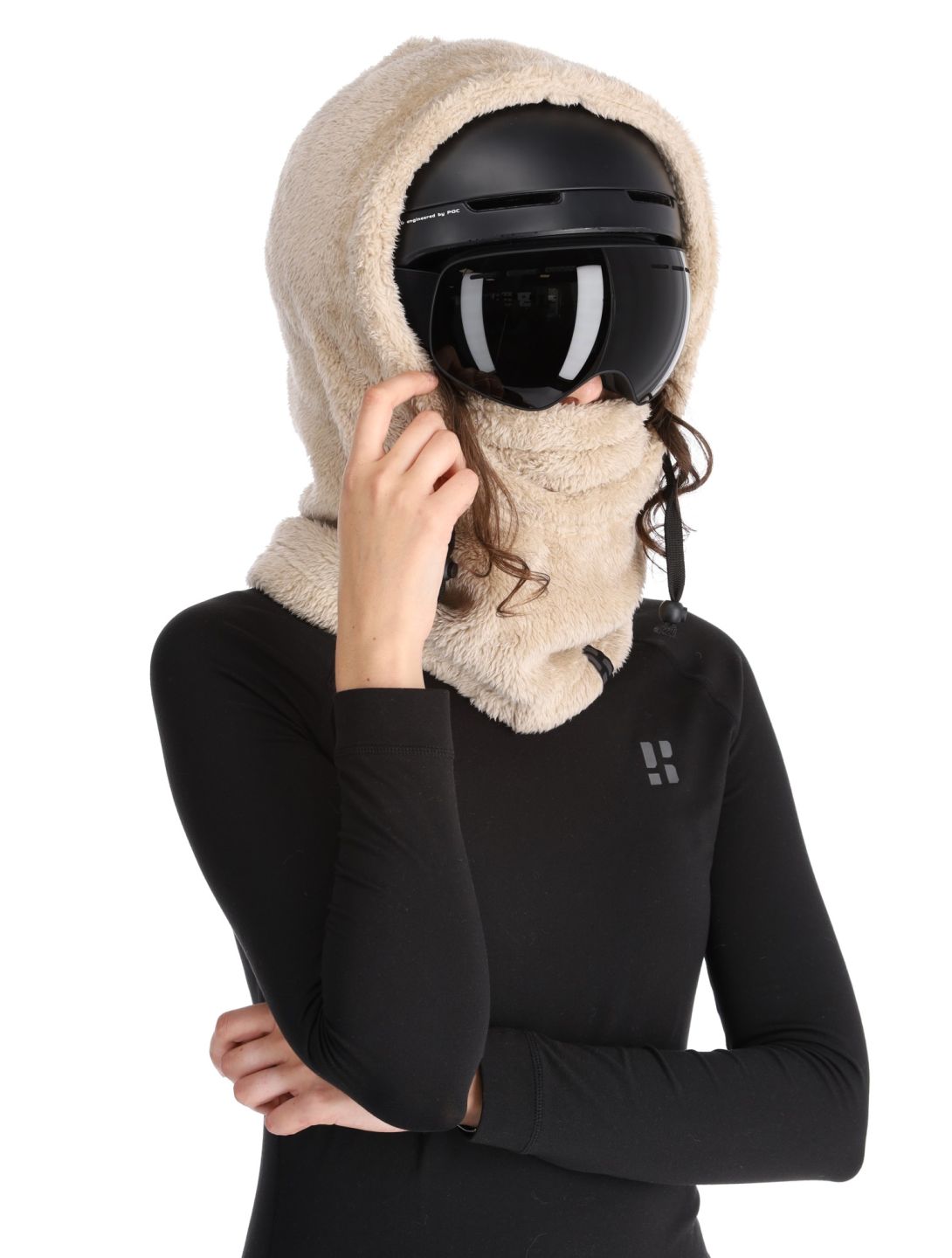 Poederbaas, Fluffy Balaclava balaclava unisex Sand beige 