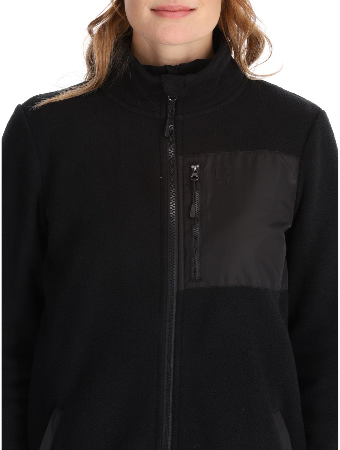 Poederbaas, Four Seasons Fleece jacket women Black black 