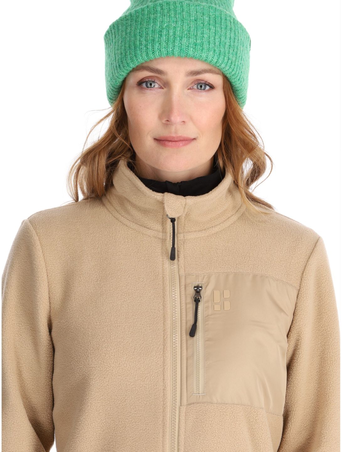 Poederbaas, Four Seasons Fleece jacket women Sand beige 