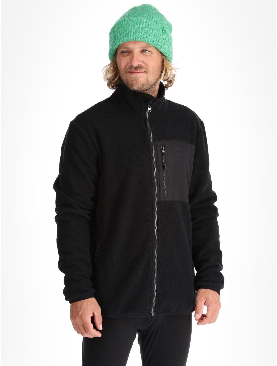 Poederbaas, Four Seasons Fleece jacket men Black black 