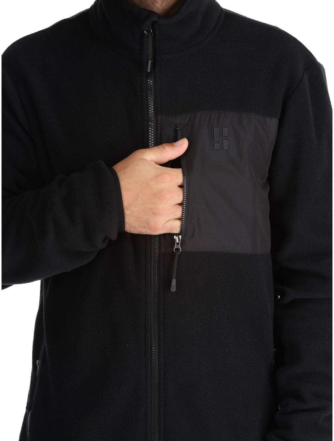 Poederbaas, Four Seasons Fleece jacket men Black black 