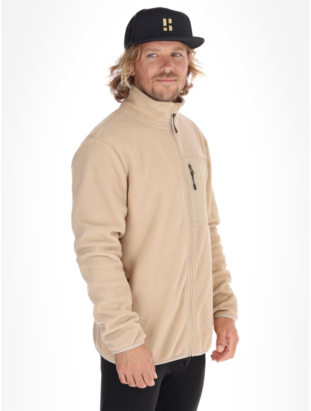 Poederbaas, Four Seasons Fleece jacket men Sand beige 